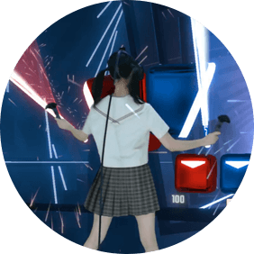 VR游戏设备55寸高清大屏